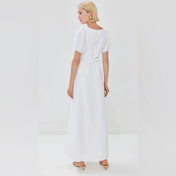 reformation Cherise Linen Dress - Picture 3 of 6
